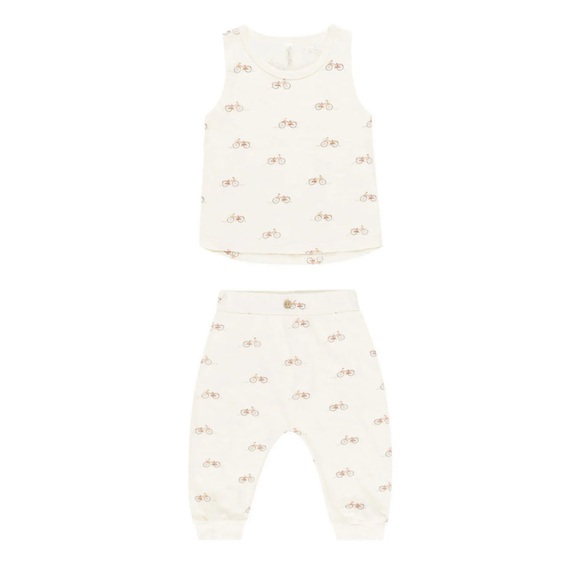 Rylee + Cru Other - Rylee + Cru tank and slouch pant set in bicycle print